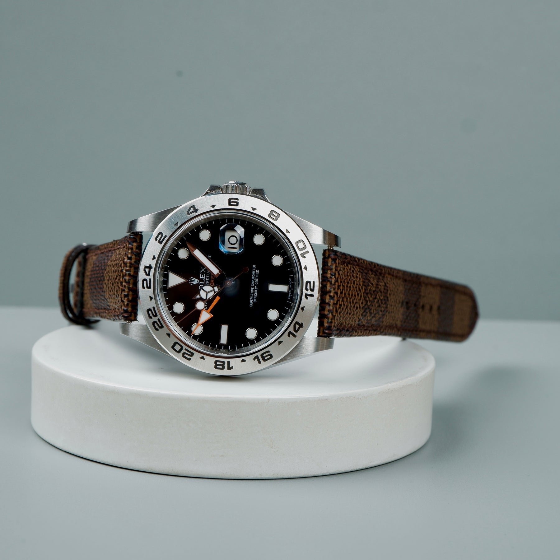 Other Rolex Watches Straps - Louis Vuitton Ebene Logo