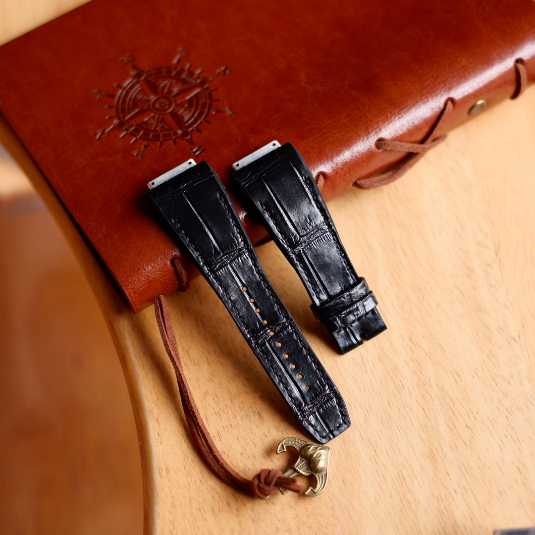 Richard Mille Straps - Croco Black – Liger Straps