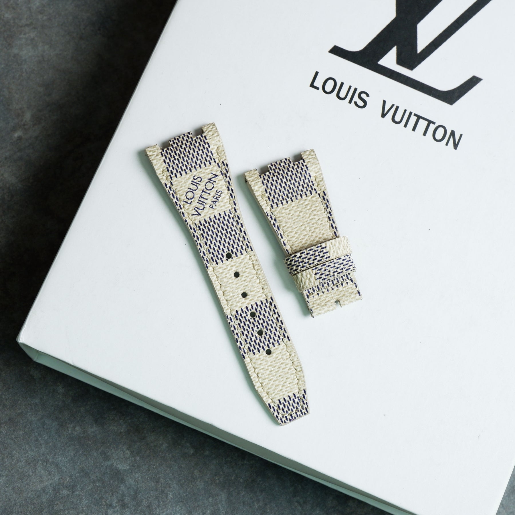 Patek Aquanaut Straps - Louis Vuitton Azur Logo – Liger Straps