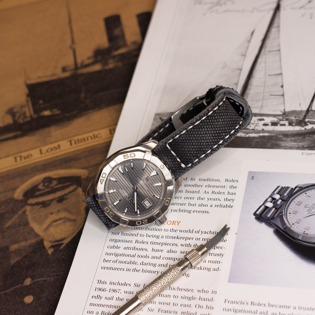 Tag heuer aquaracer canvas strap online
