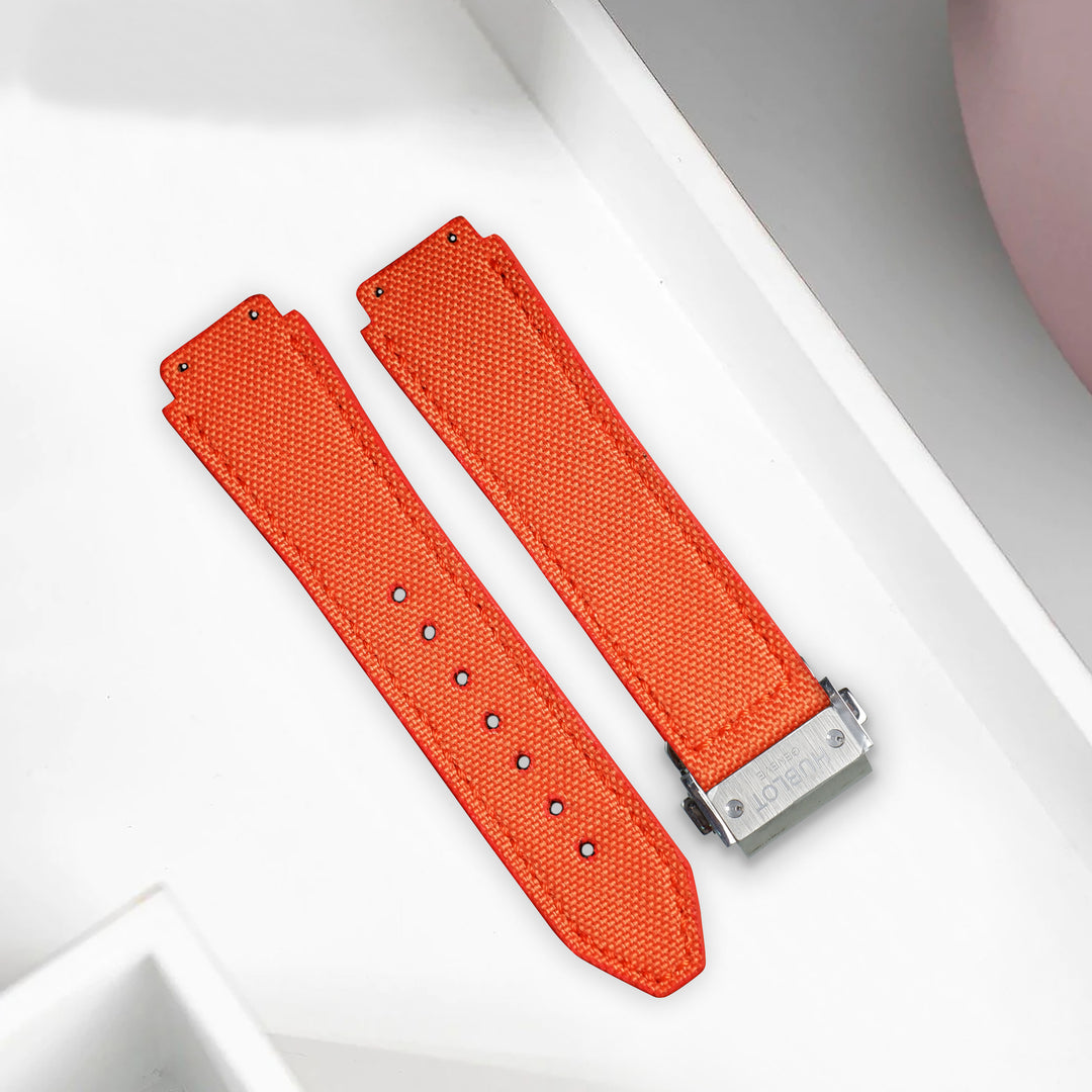 Hublot Straps Canvas Orange Liger Straps