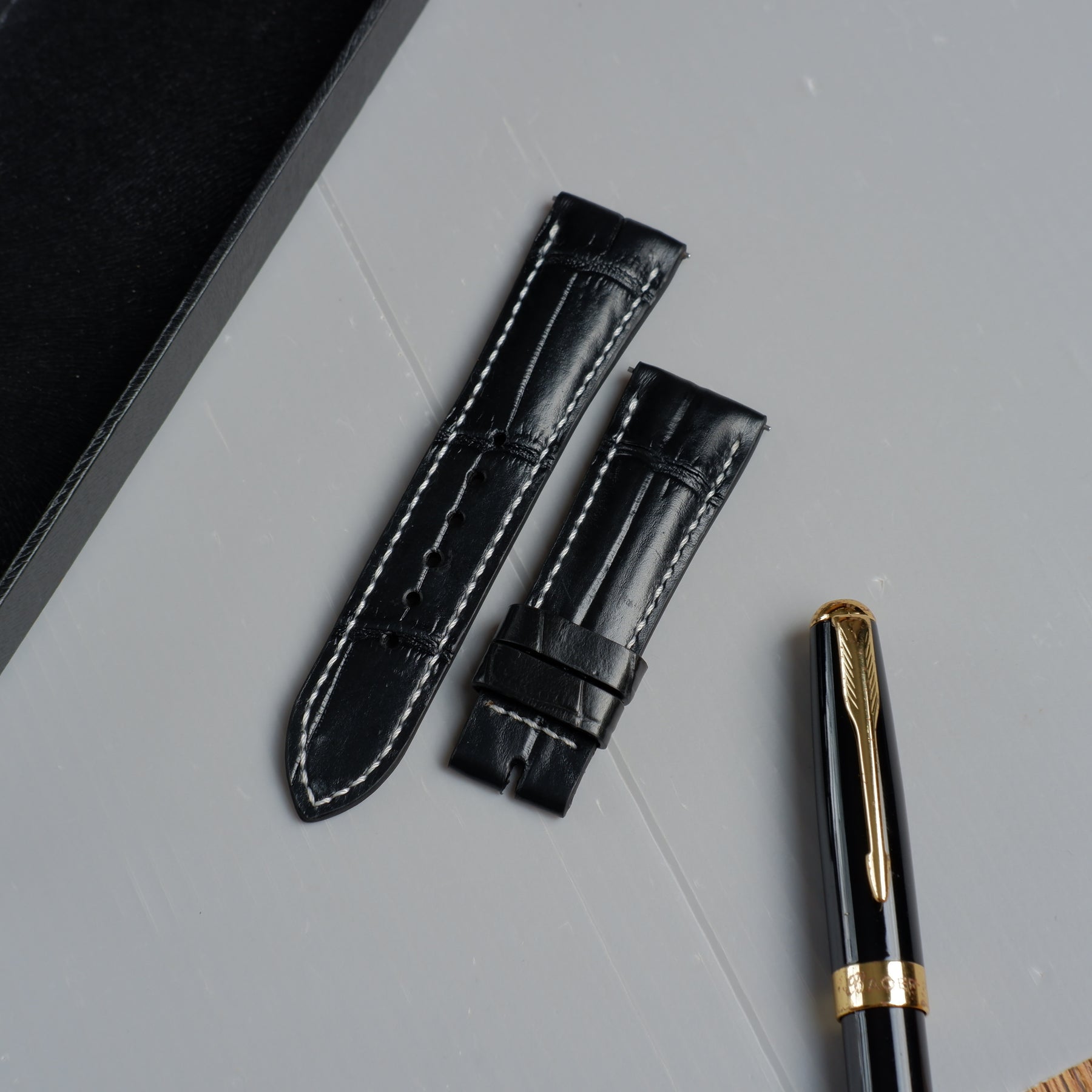 Patek Aquanaut Straps - Louis Vuitton Graphite Logo – Liger Straps