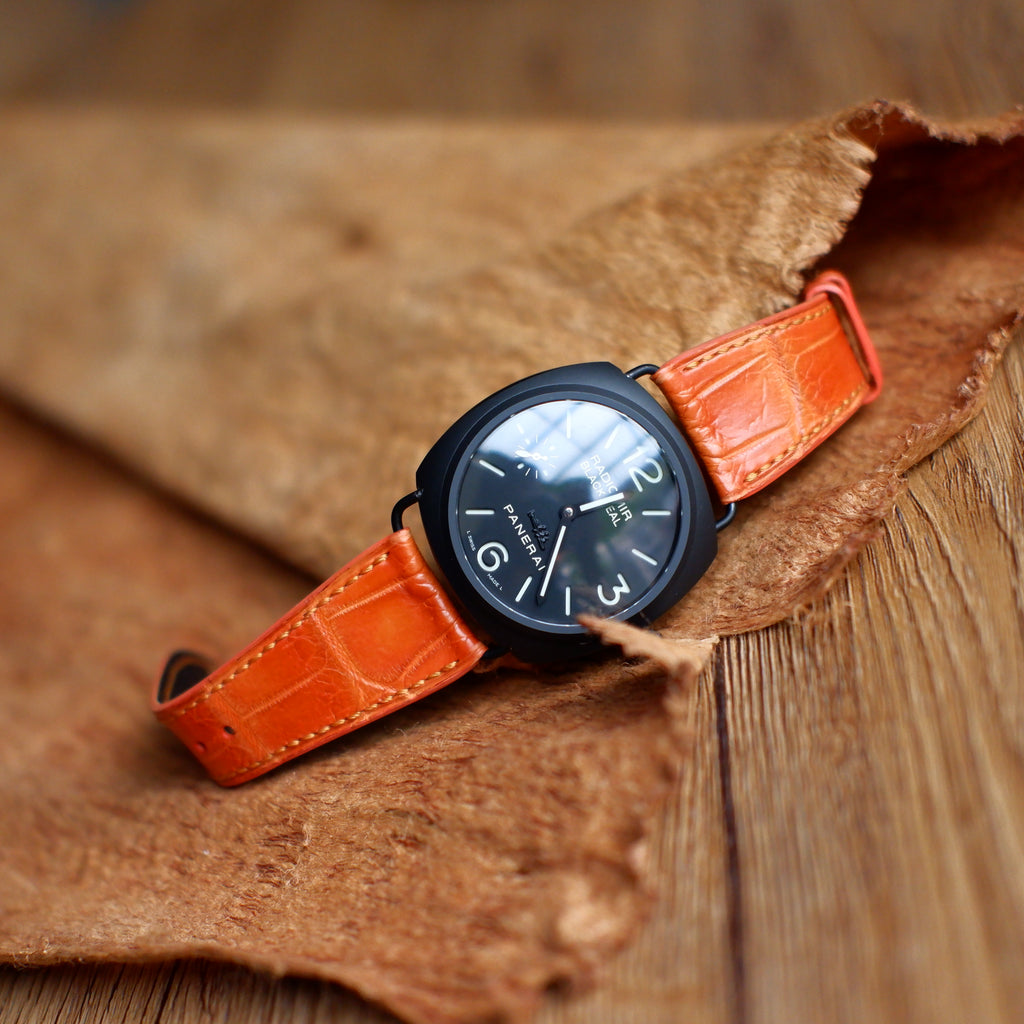 Panerai Radiomir Straps Croco Orange Liger Straps