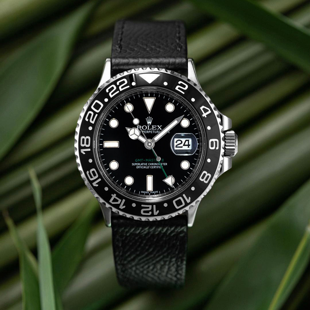 Rolex GMT Master II Straps Epsom Black – Liger Straps