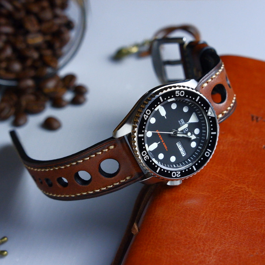 Seiko Prospex, 5 Sports, Diver Straps - Lemans Brown – Liger Straps