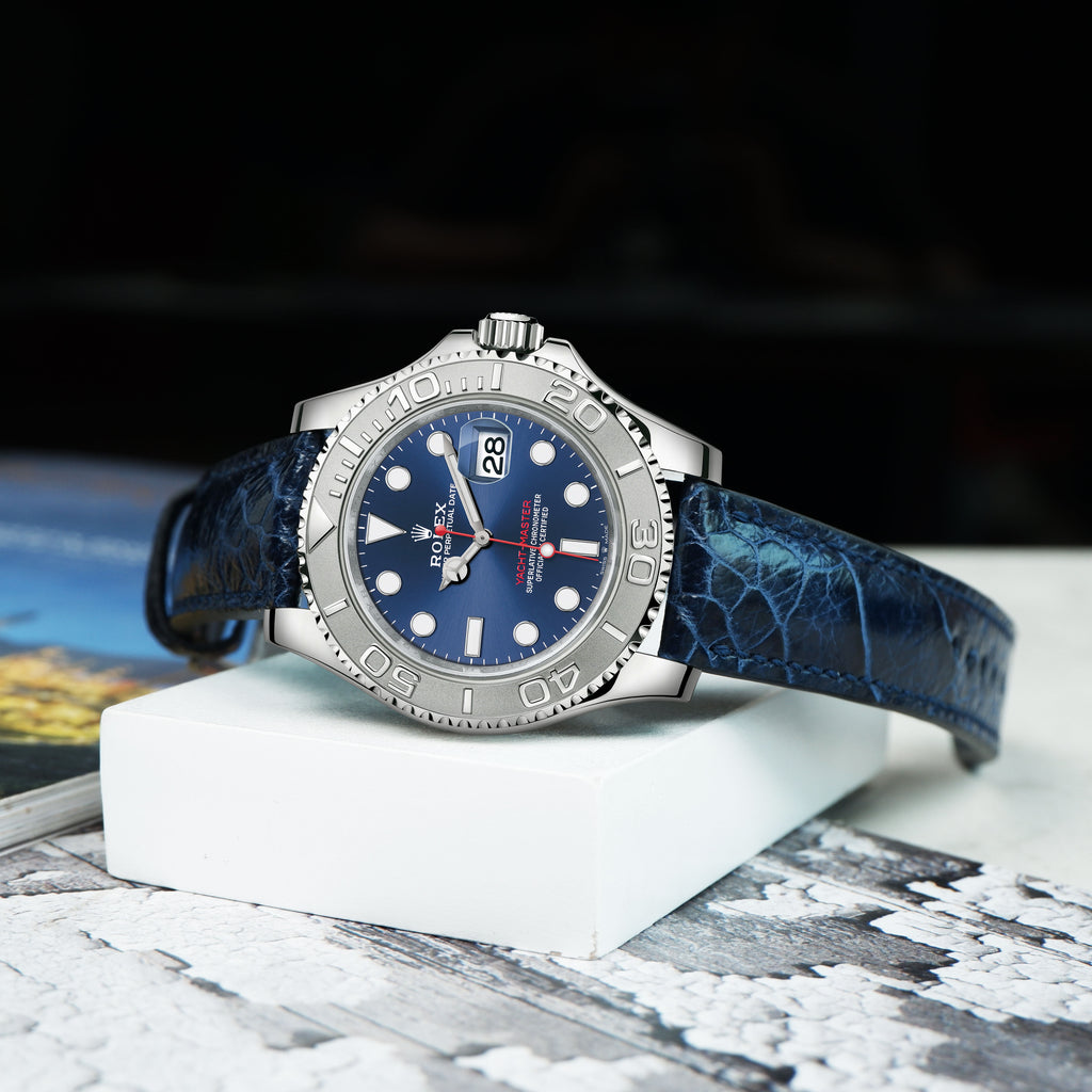 rolex yacht master navy