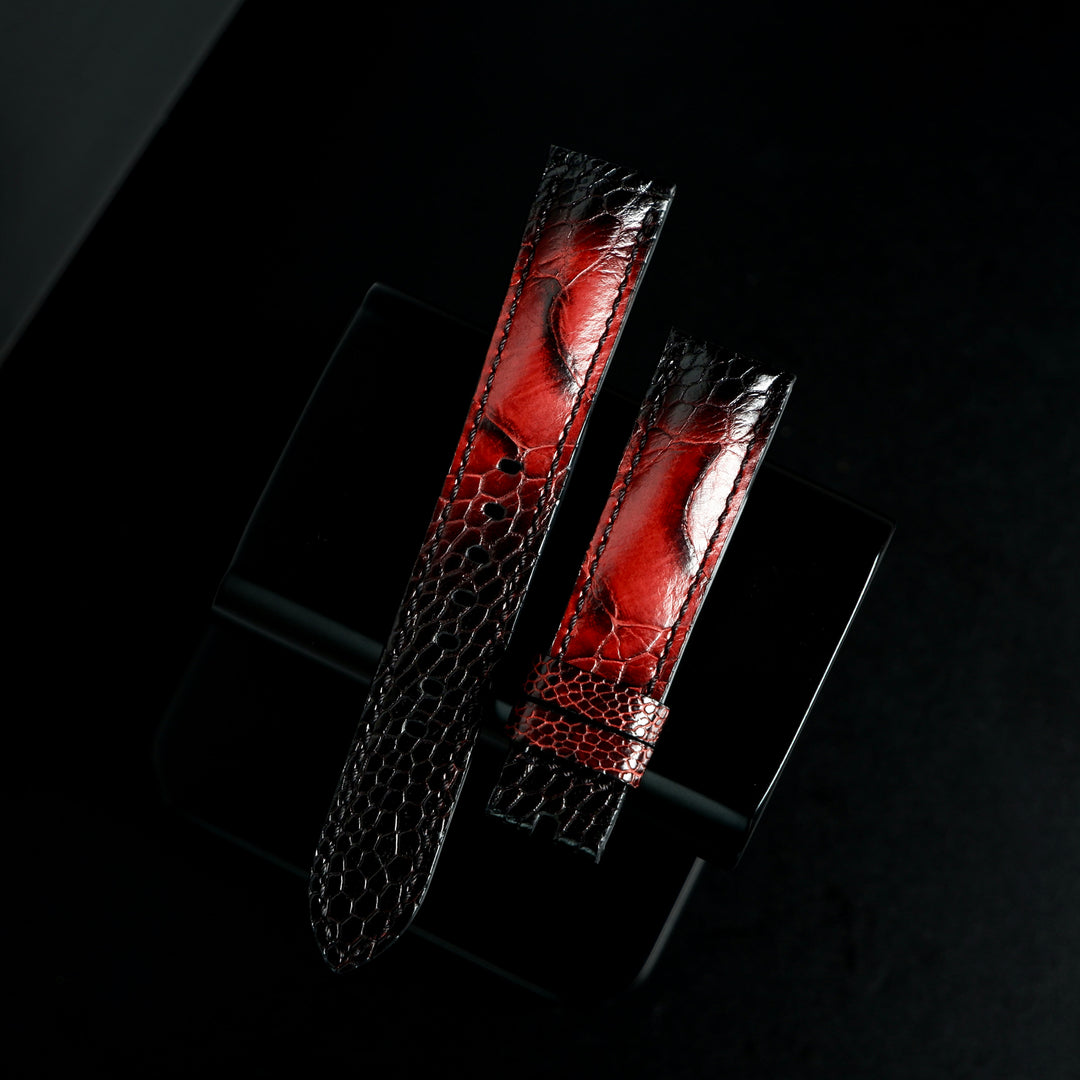 Rolex Sea-Dweller Straps - Ostrich Leg Red Dragon – Liger Straps