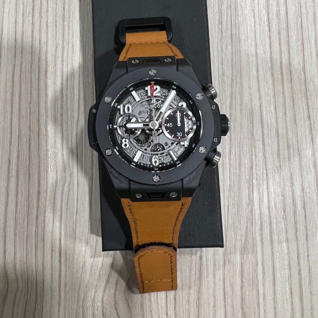 Hublot Straps - Louis Vuitton Graphite No Logo – Liger Straps